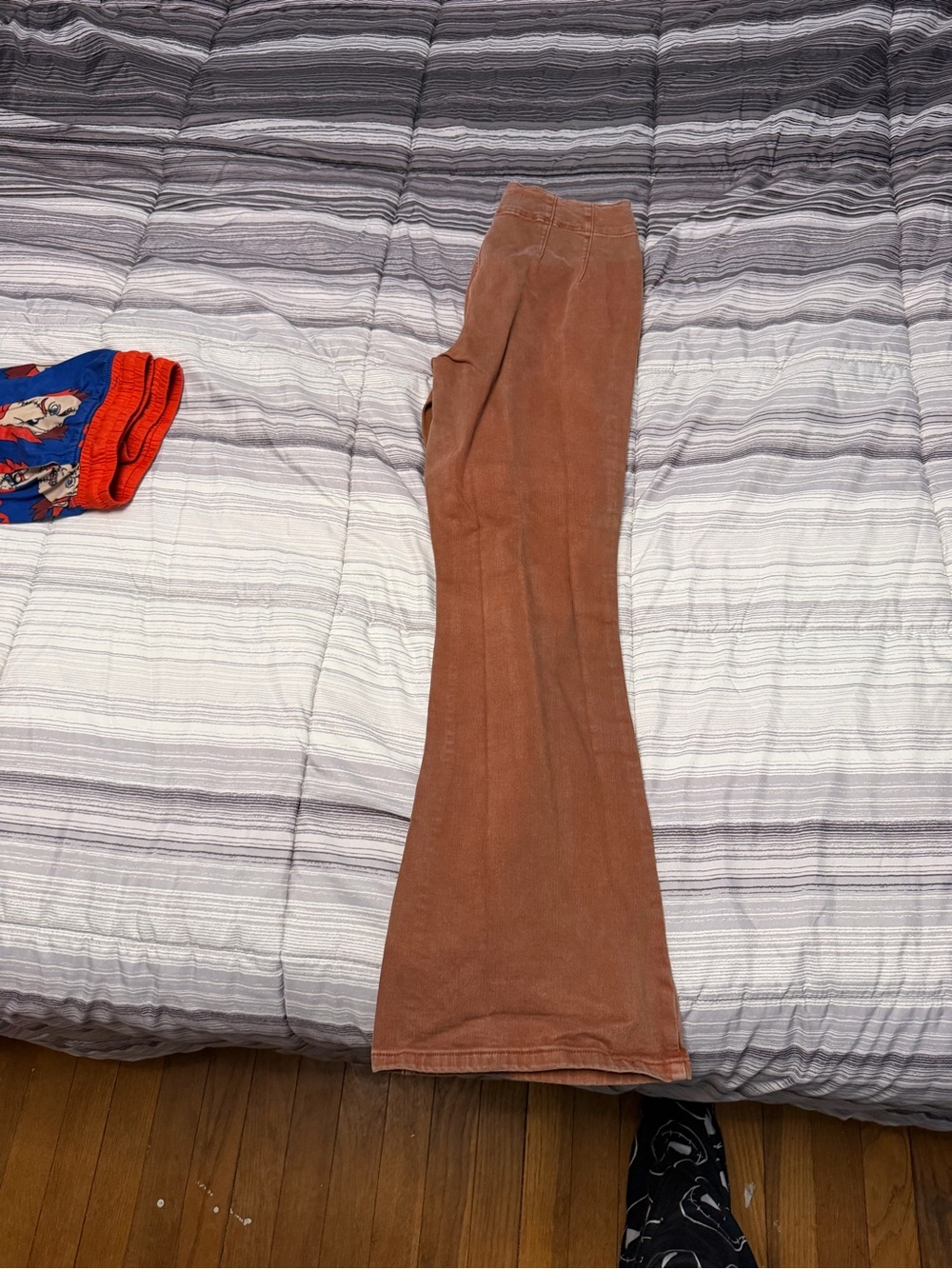 Flared Pants - Rust Brown